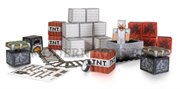Minecraft Игровой конструктор из бумаги PaperCraft Вагонетка и взрывчатка TNT Майнкрафт 48 деталей T57240