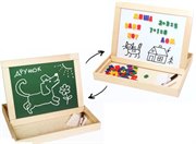 Доска двусторонняя настольная неокрашенная с поддоном ДЕСЯТОЕ КОРОЛЕВСТВО