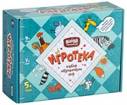 Игротека 5+ набор из 4-х обучающих и развивающих настольных игр БАНДА УМНИКОВ