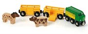 BRIO Деревянная железная дорога Фермерский поезд Вагоны с животными БРИО 33404