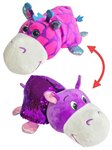 Вывернушка Блеск с пайетками плюшевая Жираф Бегемот 30 см 1 Toy Т15588