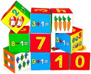 Умная математика Развивающие мягкие кубики Мякиши