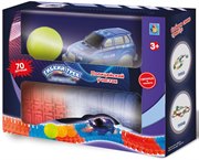 Гибкий трек для машинок мини-набор Полицейский участок машинка, шарик, конструктор 1 Toy 70 деталей светится в темноте Т13185