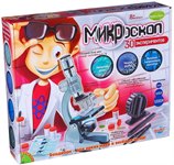 Микроскоп 30 экспериментов научный набор Французские научно-познавательные опыты Науки с Буки Bondibon ВВ1046