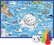 Путешествие пингвинов. Антарктида настольная игра-ходилка Геодом