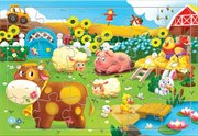 Пазл на подложке Животные на ферме 24 детали Геодом