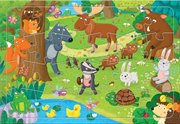 Пазл на подложке Лесные животные 24 детали Геодом