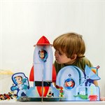 Ракета пазл гигантский 3D с книгой Геодом 12 деталей