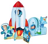 Ракета пазл гигантский 3D с книгой Геодом 12 деталей