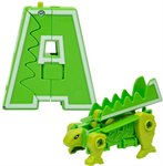Зообот робот трансформер Лингво Zoo Стегозавр английская буква A 1Toy