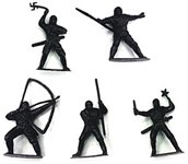 Ниндзя набор солдатиков 5 шт Рыжий кот И-7634