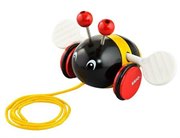 Деревянная игрушка BRIO Каталка Пчёлка на веревочке