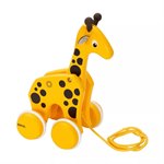 Каталка Жираф на веревочке Деревянная игрушка BRIO 30200