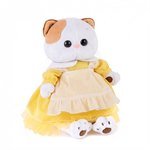 Кошка Ли-Ли в желтом платье с передником мягкая игрушка Басик и компания 24 см BUDI BASA LK24-016