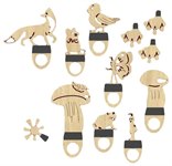 Театр теней набор фигур декораций для спектакля Под грибом