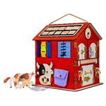 Бизиборд развивающая игрушка Бизидом Ферма со светом KidClever KCL-0002