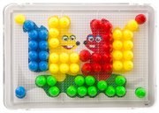 Мозаика для малышей 6 шаблонов 100 фишек Bondibon ВВ3746