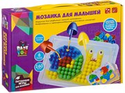 Мозаика для малышей 6 шаблонов 160 фишек Bondibon ВВ3747