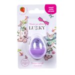 Детский бальзам с блёстками для губ Lucky яйцо Сиреневая дымка с ароматом клубники Только для девочек Детская косметика