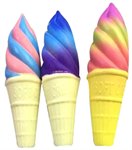 Сквиши М-м-мняшка игрушка-антистресс Мороженное в рожке 1Toy Т15866