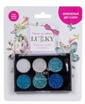Lukky крем-тени для век с блёстками с аппликатором, 6 цветов 1 Toy Т16126