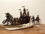 Принцесса и Дракон Театр теней набор фигур и декораций к спектаклю Крошки в окошке НФ-ПД-19