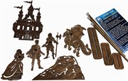 Принцесса и Дракон Театр теней набор фигур и декораций к спектаклю Крошки в окошке НФ-ПД-19