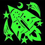 К полету готов! светящиеся в темноте наклейки Люмастик Freeze Light FL-НД21-18