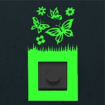 Чувствуй полет светящиеся в темноте наклейки на выключатель Люмастик Freeze Light FL-НВ6-18