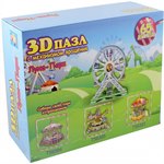 Колесо обозрения 3D-пазл с механизмом вращения Луна-Парк 65 деталей 1TOY Т59382