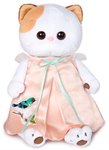 Кошка Ли-Ли в нежно-розовом платье с птичкой мягкая игрушка Басик и компания 24 см BUDI BASA LK24-024