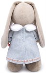Зайка Ми в трикотажном платье мягкая игрушка Басик и компания 25 см BUDI BASA StS-301