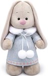Зайка Ми в трикотажном платье мягкая игрушка Басик и компания 25 см BUDI BASA StS-301