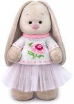 Зайка Ми в жаккардовом свитере и юбке мягкая игрушка Басик и компания 32 см BUDI BASA StM-288