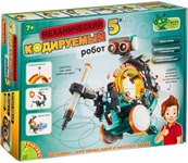 Механический кодируемый робот 5 в 1 научный конструктор Робототехника с Буки Bondibon ВВ3767
