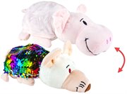 Вывернушка Блеск с пайетками плюшевая Свинья Крыса 20 см Символ года 2019-2020 1 Toy Т16580