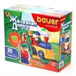 Bauer Пластмассовый конструктор серии Железная дорога 95 деталей