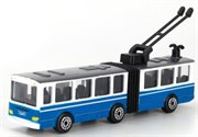 Троллейбус двухсекционный с гармошкой 12 см Технопарк SB-15-34-T