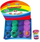 СЛАЙМФОРМЕР эластичный кинетический песок с игрушкой 70 гр в баночке 1TOY Т16544