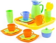 Игрушечная посуда Алиса с подносом на 4 персоны Полесье 40640
