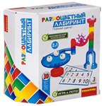 Разноцветный Лабиринт игра-динамический конструктор 30 деталей Bondibon ВВ2740