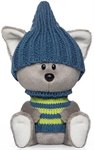 Волчонок Вока в шапочке и свитере мягкая игрушка 15 см Лесята BUDI BASA LE15-021