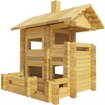 Деревянный конструктор Лесовичок Разборный домик №4 200 элементов les 004