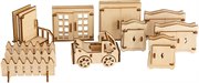 Деревянный конструктор Лесовичок Новый Домик №3 185 элементов les 029