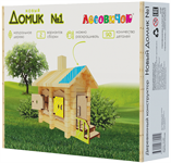 Деревянный конструктор Лесовичок Новый Домик №1 90 элементов les 027