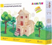 Деревянный конструктор Лесовичок Разборный домик №6 355 элементов les 006