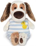 Собака Бартоломей BABY в комбинезоне мягкая игрушка Басик и компания 20 см BUDI BASA BartB-002