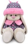Зайка Ми в пальто и шапке мягкая игрушка Басик и компания 18 см BUDI BASA SidS-280