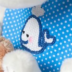 Собака Бартоломей BABY в слюнявчике мягкая игрушка Басик и компания 20 см BUDI BASA BartB-001