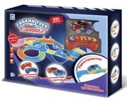 Гибкий трек Большое путешествие с машинками на радиоуправлении, рампа, мост конструктор 1Toy 227 деталей Т16713